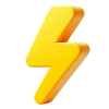 —Pngtree—3d lightning icon with smooth_20869795